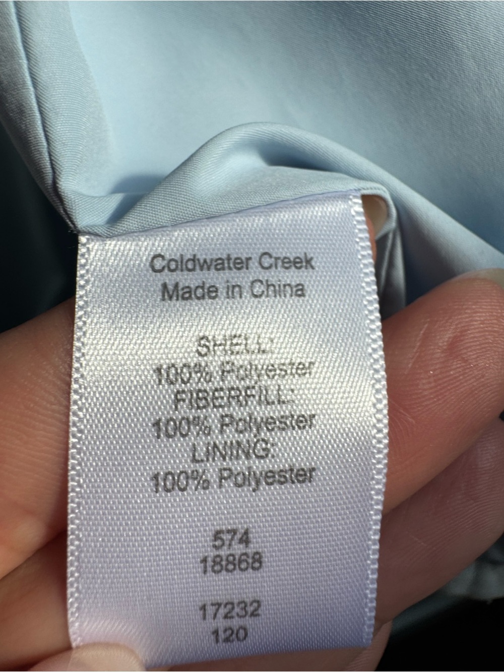 Light Blue Quilted Floral Vest - Picture 7 of 8